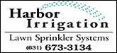 Harbor Irrigation Sponsorship Banner