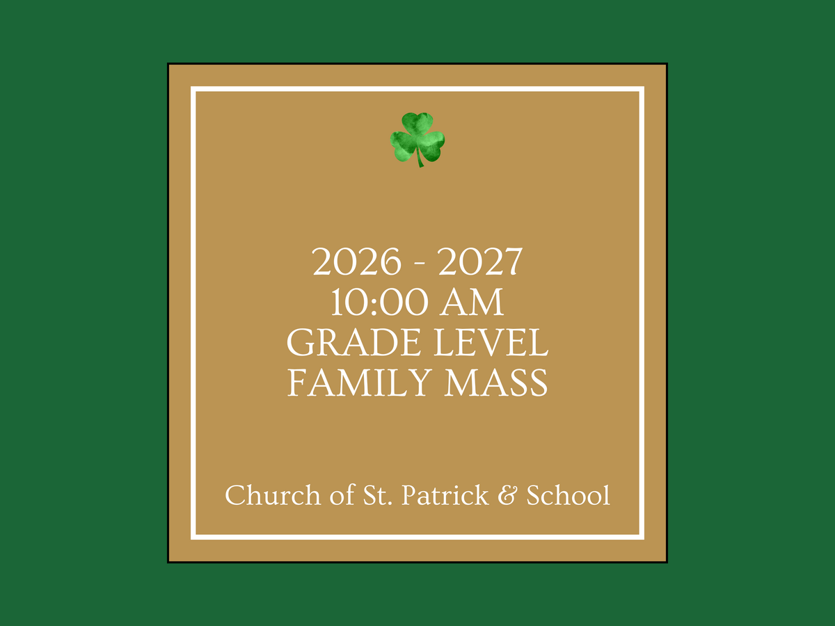 2026 - 2027 Family Mass Schedule